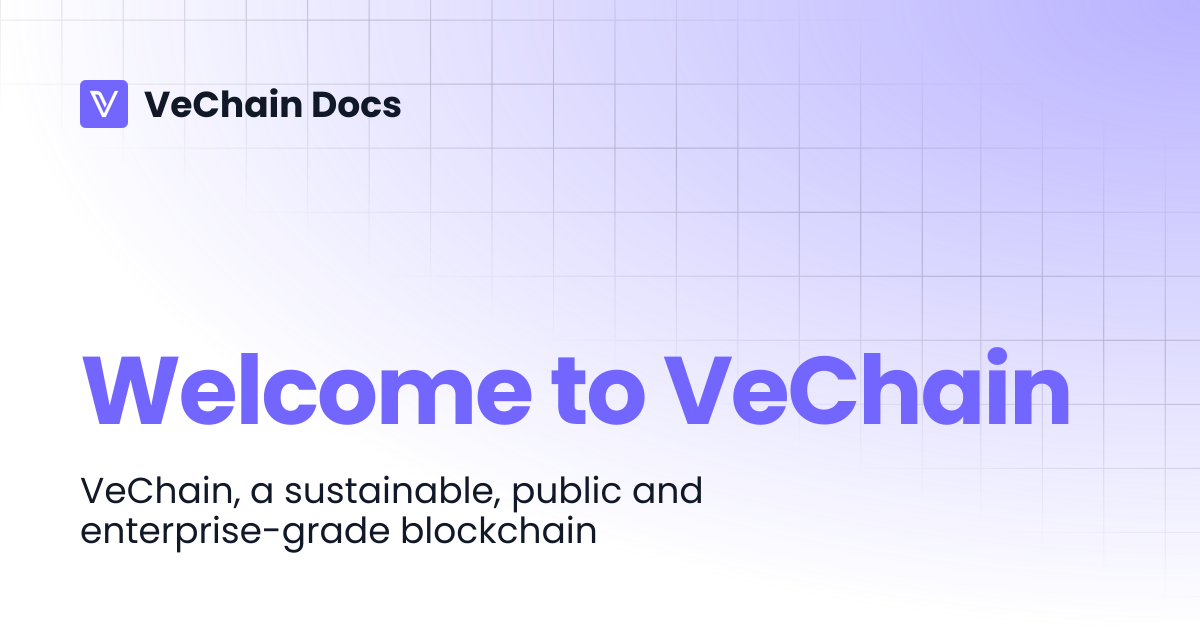 Welcome to VeChain | VeChain Docs
