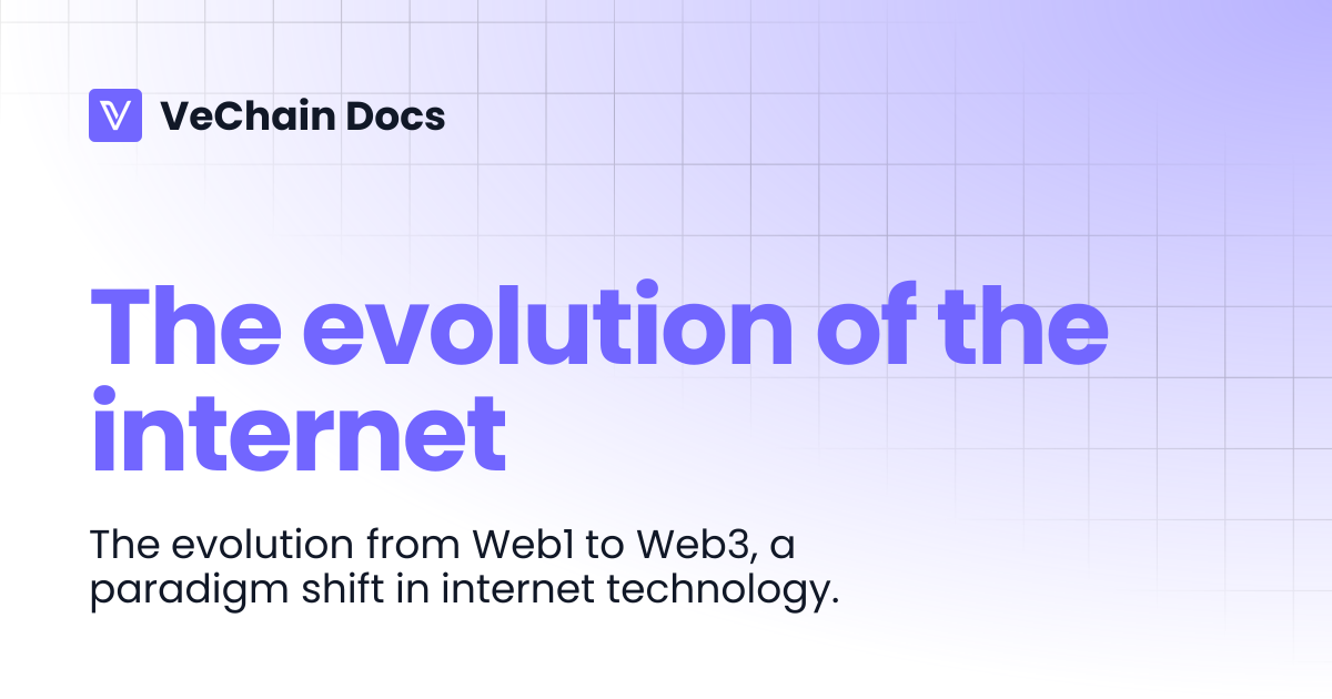 The evolution of the internet | VeChain Docs